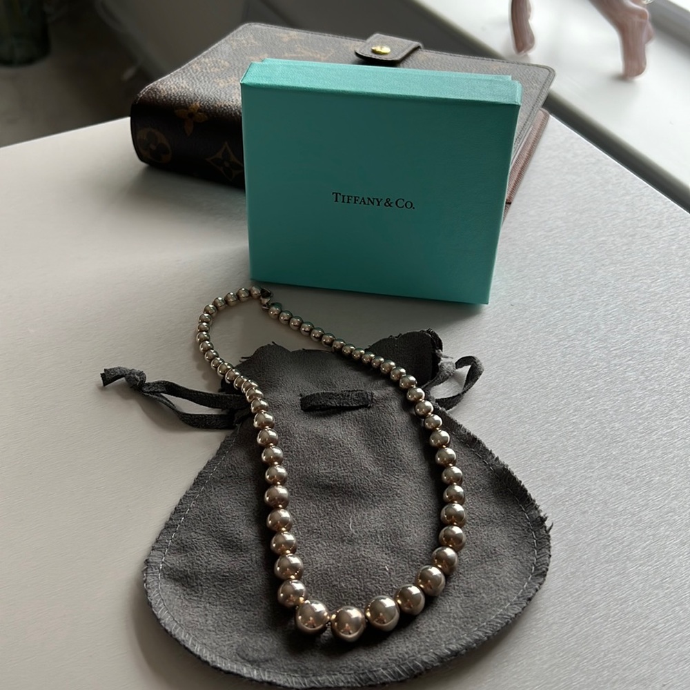 Tiffany & Co. Silver Ball Bead Necklace